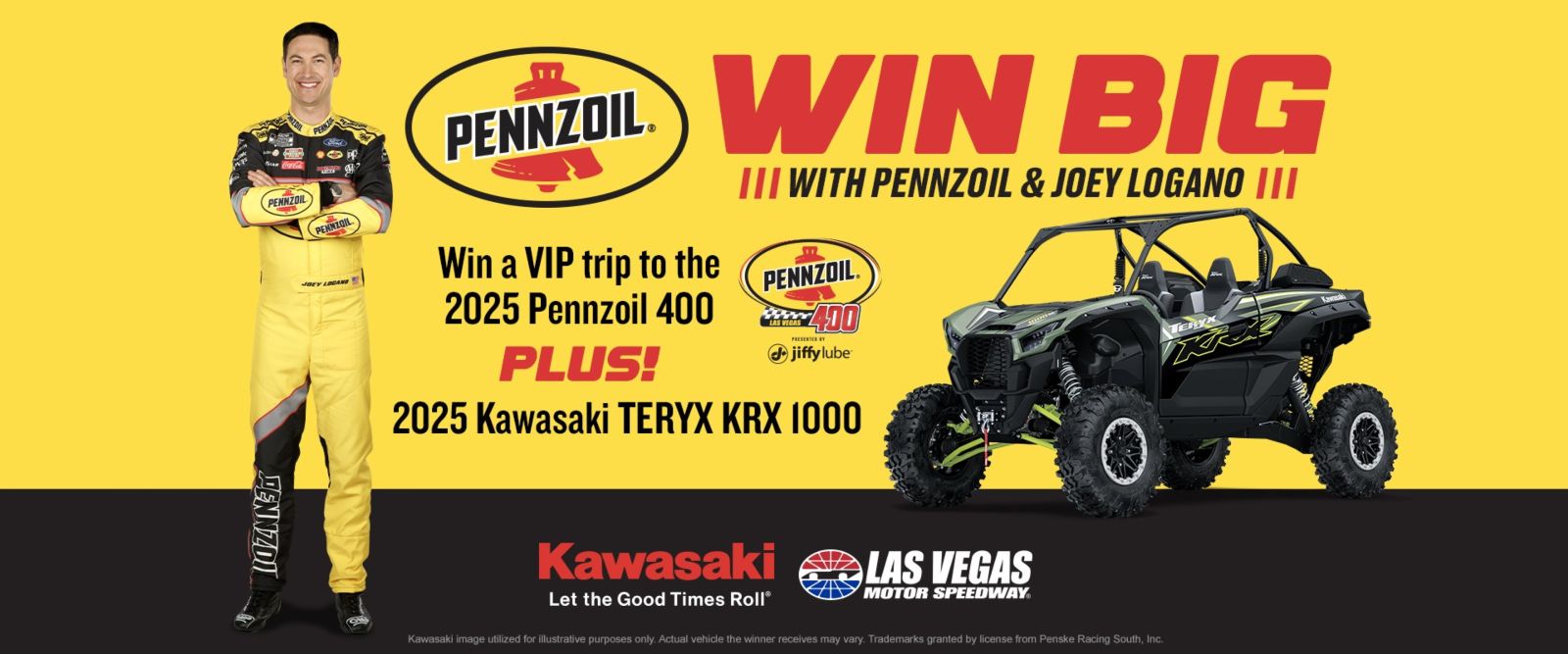 Win Big with Pennzoil & Joey Logano Header Image